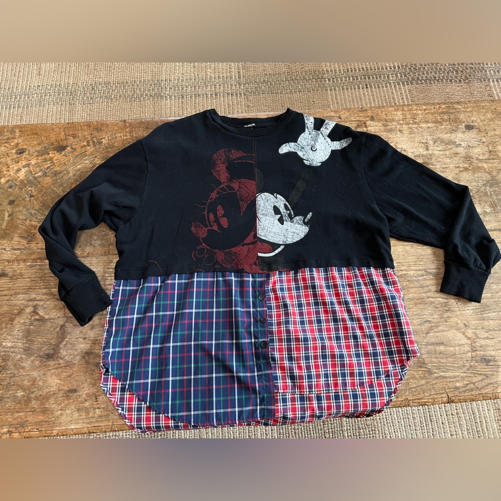 Desigual Disney Mickey Mouse Patchwork Sweatshirt… - image 2